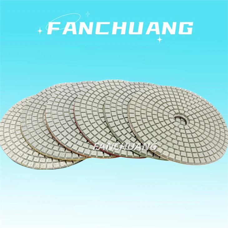 4 Inch 100mm Wet Resin Bond Flexible Marble Floor Grinding Wheel Polishing Granite Pads