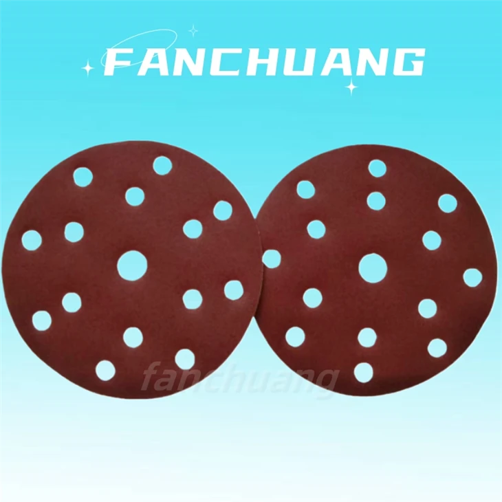 6 Inch 150mm Ceramic Alumina Abrasive Disc Hook And Loop Round Sandpaper Disc