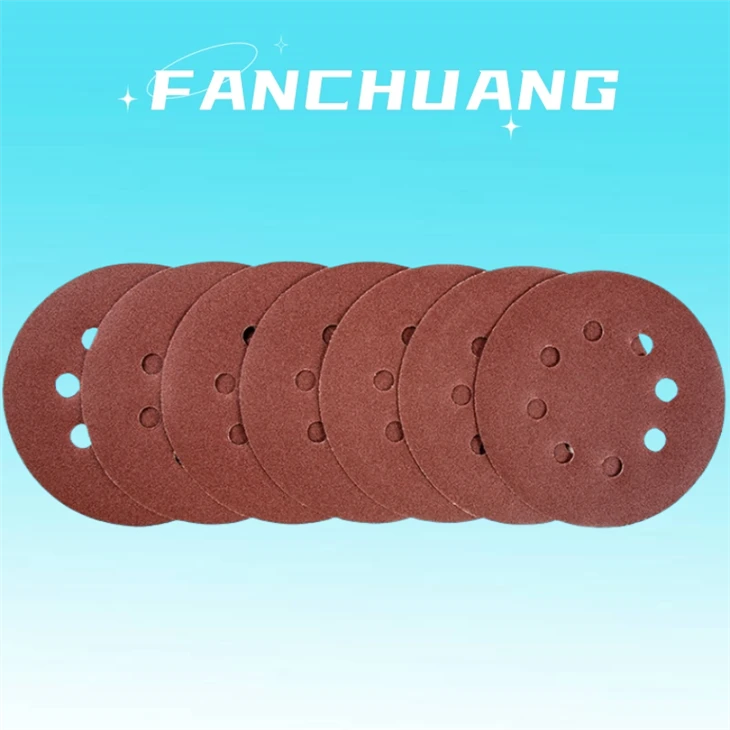Self Adhesive Sandpaper Wet Sanding Discs 5 Inch 125mm 8Holes