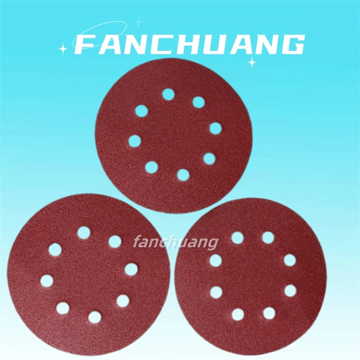 Self Adhesive Sandpaper Wet Sanding Discs 5 Inch 125mm 8Holes