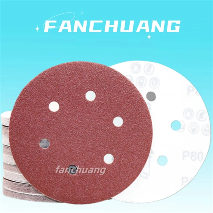 125mm Sanding Discs 40 60 80 120 240 Grit Orbital Sander Pads Sandpaper