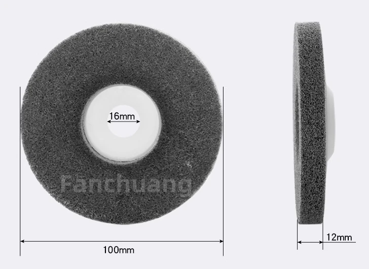 dimension of 4inch nylon abrasive wheel dimension of 4inch nylon abrasive wheel