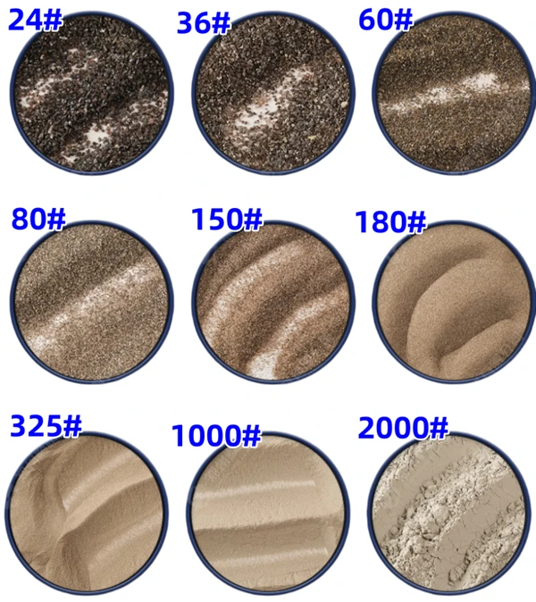 GRIT OF BROWN CORUNDUM