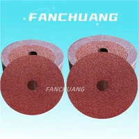 5'' Angle Grinder Sanding Disc Aluminum Oxide Resin Fiber With 7/8'' Arbor