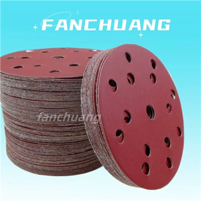 6 Inch 150mm Ceramic Alumina Abrasive Disc Hook And Loop Round Sandpaper Disc
