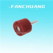 Non Woven Flap Wheel Mounted Interleaf Abrasive Wheel Grinding Head With Shank For Stainless Steel
