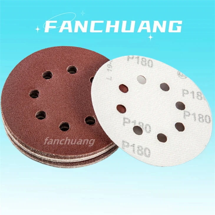 8 Holes Velcro Abrasive Sanding Disc